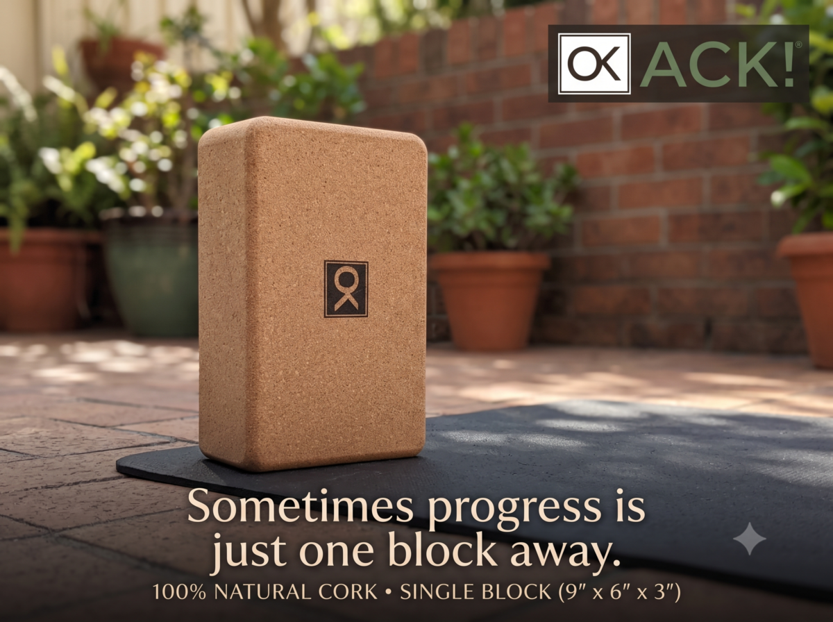 Cork Yoga Block, 9x6x3 inch