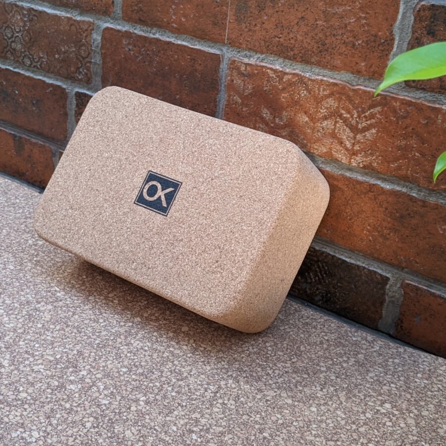Cork Yoga Block, 9x6x3 inch